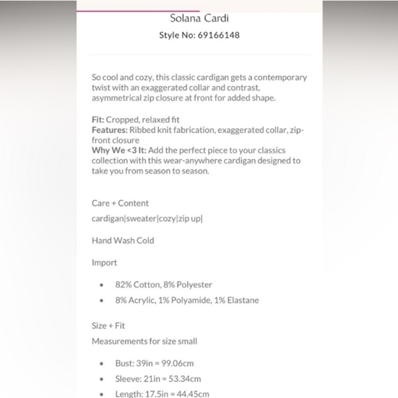 RARE Free People Solana Cardi Sweater Size Large NWOT - Picture 9 of 16